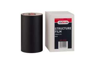 Radex Structuur Folie 150 mm x 2 m Zwart (1 st.) - Radex Non-Paints