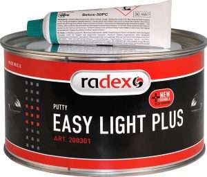 Radex Easy Light Plus Putty 1L + Hardener (1 st.) - Radex Non-Paints