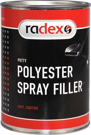 Radex Spray Filler Polyester Spray Filler 0,8L + Hardener (1 st.) - Radex Non-Paints