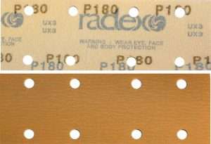 Radex Schuurpapier 70 mm x 198 mm 8 Gaten (100 Vellen) (1 st.) - Radex Non-Paints