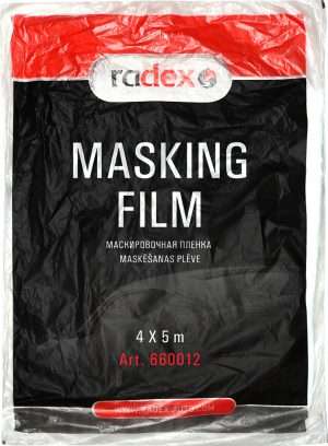 Radex Maskeer Folie<span> - </span>4X5M, Transparant