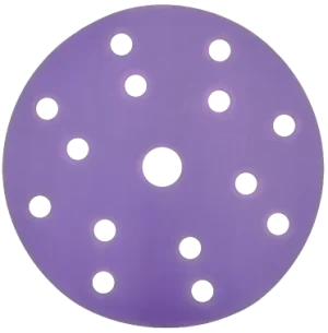 Radex Purple Ceramic Schuurschijven 15holes. P60/150 mm - Radex Non-Paints