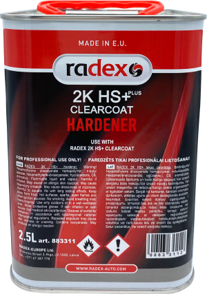 Radex HS+ Hardener, 2,5L - Radex Non-Paints